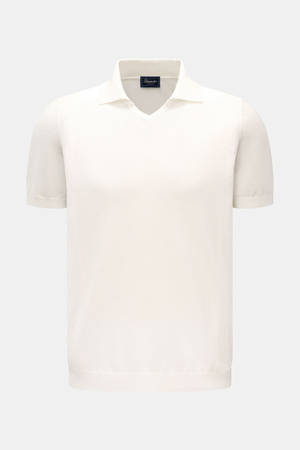 Drumohr  - Herren - Kurzarm-Strickpolo offwhite
