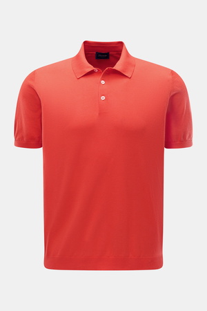 Drumohr  - Herren - Kurzarm-Strickpolo rot