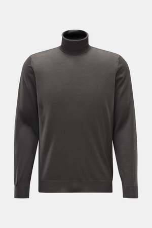 Drumohr  - Herren - Merino Rollkragenpullover graubraun