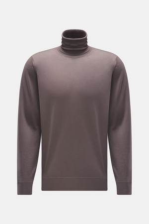 Drumohr  - Herren - Merino Rollkragenpullover taupe