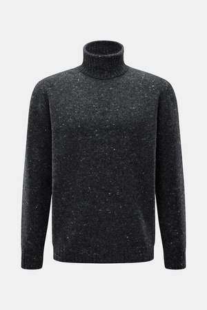 Drumohr  - Herren - Rollkragenpullover dunkelgrau meliert
