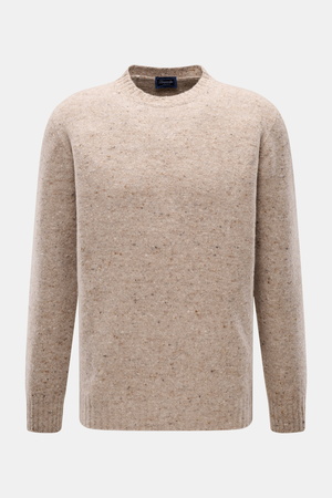 Drumohr  - Herren - Rundhalspullover beige meliert