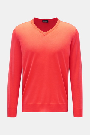 Drumohr  - Herren - V-Neck Pullover orange
