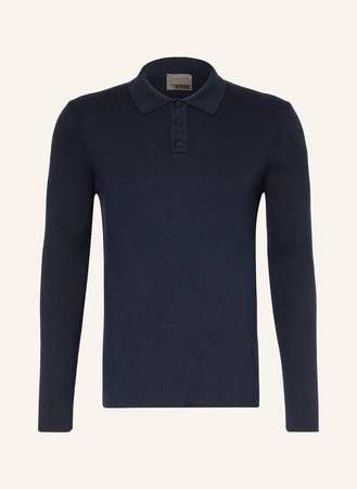 Drykorn  Strick-Poloshirt Tesuan blau