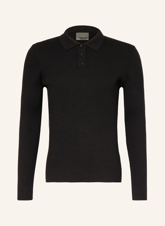 Drykorn  Strick-Poloshirt Tesuan schwarz