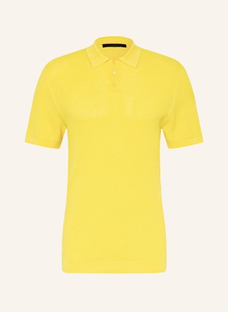 Drykorn  Strick-Poloshirt Triton gelb beige