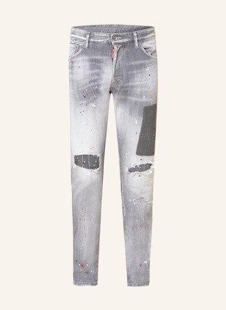 Dsquared2  Destroyed Jeans Cool Guy Extra Slim Fit grau beige
