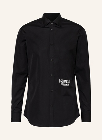 Dsquared2  Hemd Regular Fit schwarz schwarz