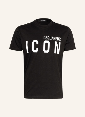 Dsquared2  T-Shirt Icon schwarz beige