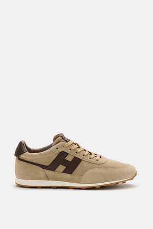Hogan  - Herren - Sneaker 'Allacciato' taupe/dunkelbraun