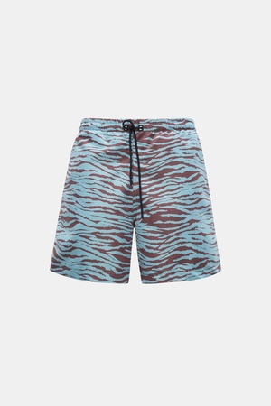 PT Torino  - Herren - Badeshorts türkis/dunkelbraun gemustert