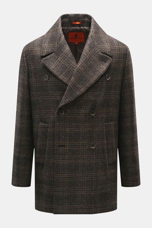 Barena  Venezia - Herren - Cabanjacke graubraun/dunkelbraun gemustert