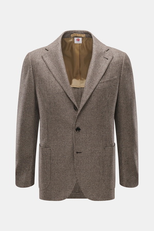 Borrelli  - Herren - Sakko 'Procida' beige/dunkelbraun kariert