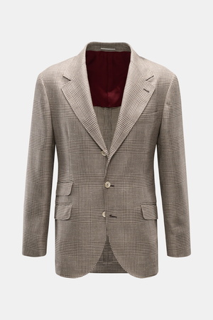 Brunello Cucinelli  - Herren - Sakko beige/dunkelbraun kariert