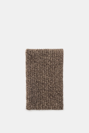 Agnona  - Herren - Schal taupe/dunkelbraun meliert