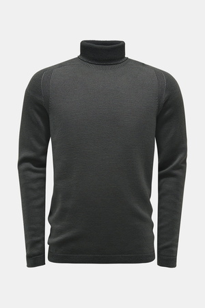 04651 / A trip in a bag - Herren - Wende-Rollkragenpullover 'Foggy Turtle' grau/dunkelgrau