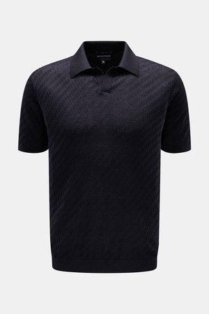 Emporio Armani  - Herren - Kurzarm-Strickpolo navy