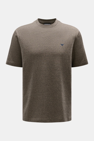 Emporio Armani  - Herren - Rundhals-T-Shirt graubraun meliert