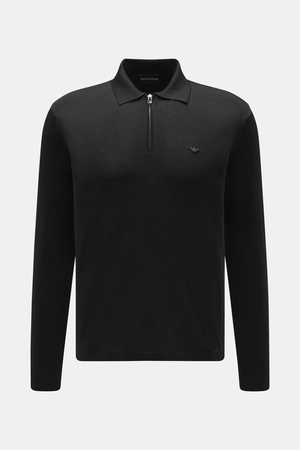 Emporio Armani  - Herren - Strickpolo schwarz