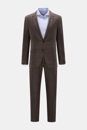 Ermenegildo Zegna Zegna - Herren - Anzug 'Natural' dunkelbraun meliert