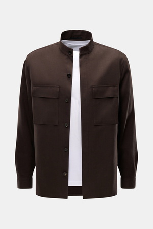 Ermenegildo Zegna Zegna - Herren - Leinen-Overshirt dunkelbraun