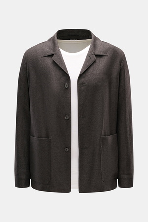 Ermenegildo Zegna Zegna - Herren - Overshirt graubraun meliert