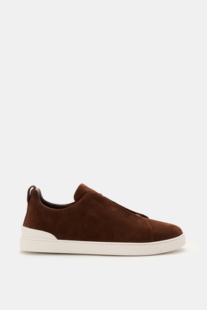Ermenegildo Zegna Zegna - Herren - Slip-on-Sneaker 'Triple Stitch' braun