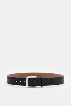Fausto Colato  - Herren - Gürtel Antilopenleder navy