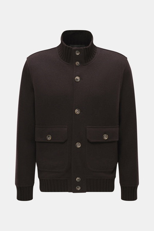 Fedeli  - Herren - Cashmere-Blouson 'Surreale' dunkelbraun