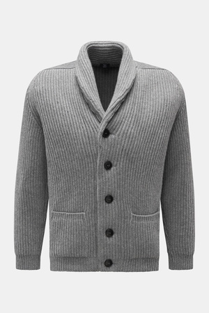 Fedeli  - Herren - Cashmere Cardigan 'Terminillo' grau meliert