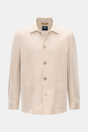 Fedeli  - Herren - Cashmere Flanell-Jacke 'Oxford' sand