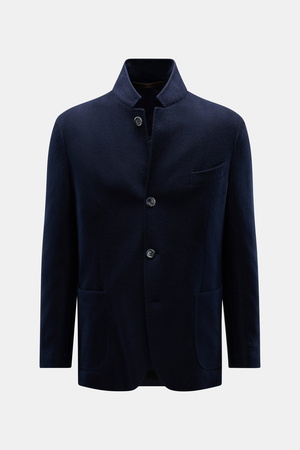 Fedeli  - Herren - Cashmere Jersey-Jacke 'Garret' navy