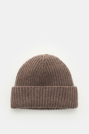 Fedeli  - Herren - Cashmere Mütze 'Alfredo' graubraun