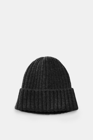 Fedeli  - Herren - Cashmere Mütze dunkelgrau meliert