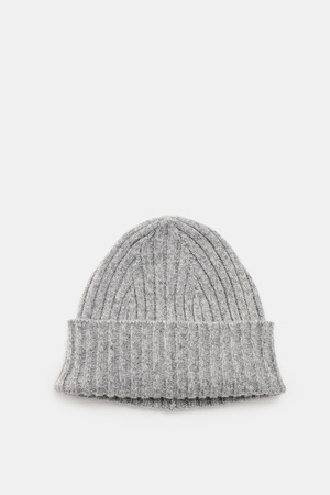 Fedeli  - Herren - Cashmere Mütze grau meliert