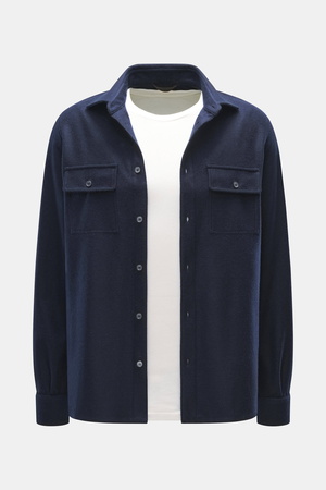 Fedeli  - Herren - Cashmere Overshirt 'Niky' navy