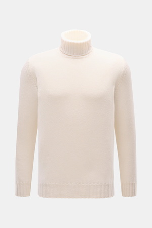 Fedeli  - Herren - Cashmere Rollkragenpullover 'Derby' offwhite