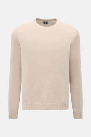 Fedeli  - Herren - Cashmere Rundhalspullover 'Argentina' sand