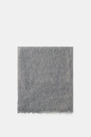 Fedeli  - Herren - Cashmere Tuch 'Yeti' grau meliert