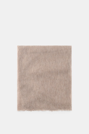 Fedeli  - Herren - Cashmere Tuch 'Yeti' taupe meliert