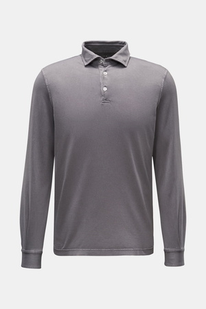 Fedeli  - Herren - Jersey Longsleeve-Poloshirt 'Zero' grau