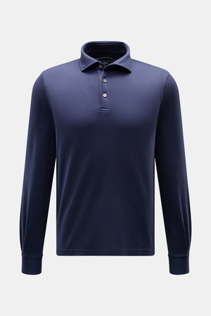 Fedeli  - Herren - Jersey Longsleeve-Poloshirt 'Zero' navy