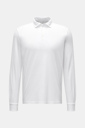 Fedeli  - Herren - Jersey Longsleeve-Poloshirt 'Zero' weiß