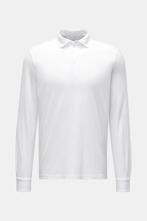 Fedeli  - Herren - Jersey Longsleeve-Poloshirt 'Zero' weiß