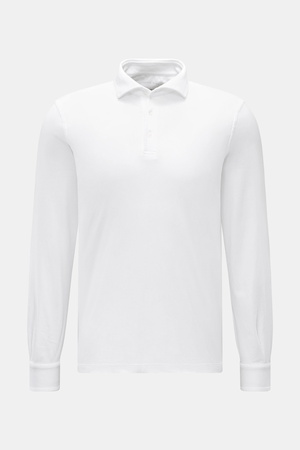 Fedeli  - Herren - Jersey Longsleeve-Poloshirt 'Zero' weiß