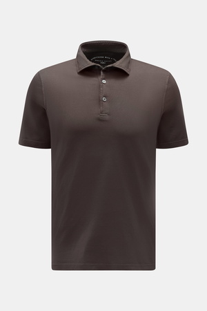Fedeli  - Herren - Jersey-Poloshirt 'Zero' graubraun