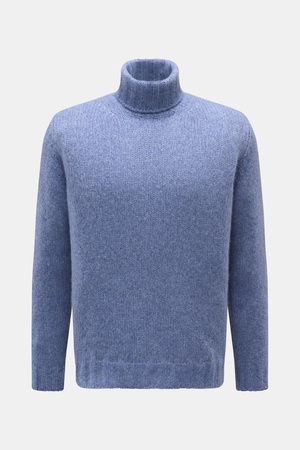 Fedeli  - Herren - Rollkragenpullover 'Derby' rauchblau meliert