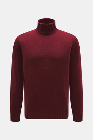 Filippo de Laurentiis  - Herren - Cashmere Rollkragenpullover bordeaux