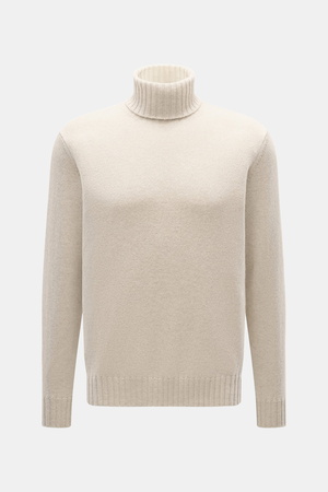 Filippo de Laurentiis  - Herren - Cashmere Rollkragenpullover creme meliert