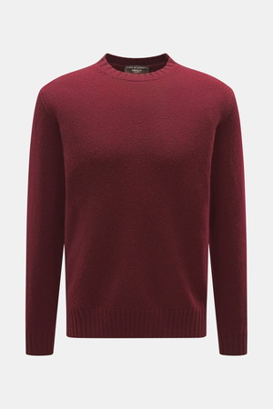 Filippo de Laurentiis  - Herren - Cashmere Rundhalspullover bordeaux
